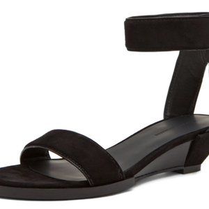 Alexander Wang Vika Sandal Black Suede Size 38 1/2